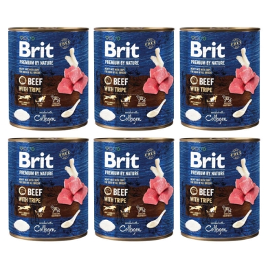 Brit Premium by Nature 6 x puszka 800g wołowina